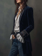 Gabrielle™ | Embroidered Longline Jacket