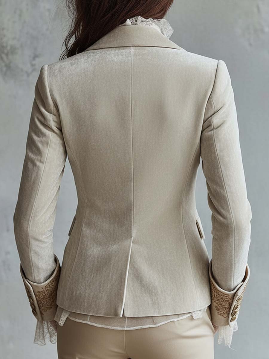 Amberly™ | Embroidered Tailored Blazer