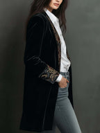 Octavia™ | Baroque-Trim Tailored Blazer