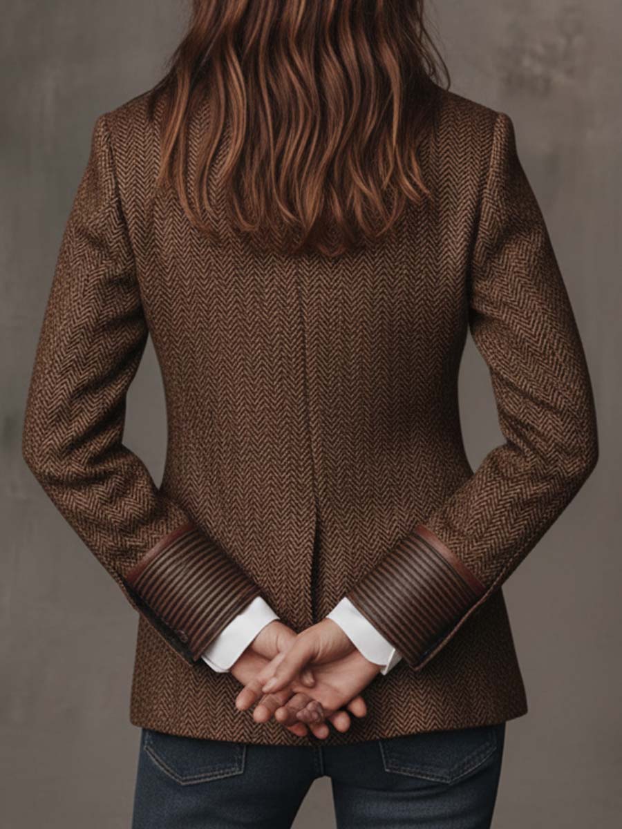 Hollis™ | Herringbone Panel Blazer