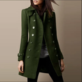 Danielle | Elegant Double Breasted Longline Trench Coat