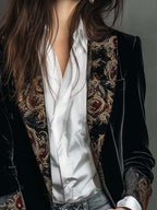 Octavia™ | Baroque-Trim Tailored Blazer