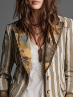 Roberta™ | Artful Striped Blazer