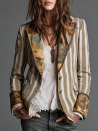 Roberta™ | Artful Striped Blazer