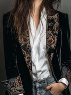 Octavia™ | Baroque-Trim Tailored Blazer