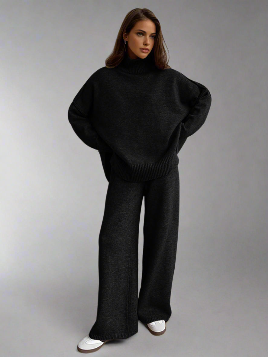 Teresa - Soft Knit Turtleneck Lounge Set