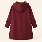 Evelyn | Cozy Sherpa-Lined Hooded Coat