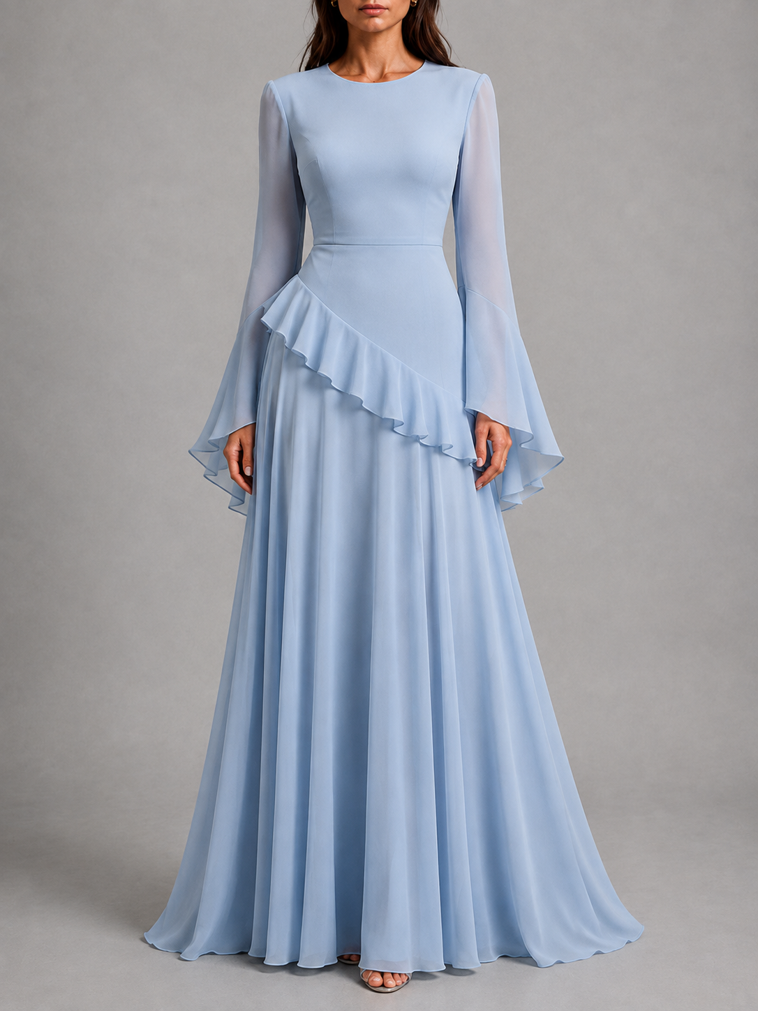 Serenity Ruffle Maxi Dress