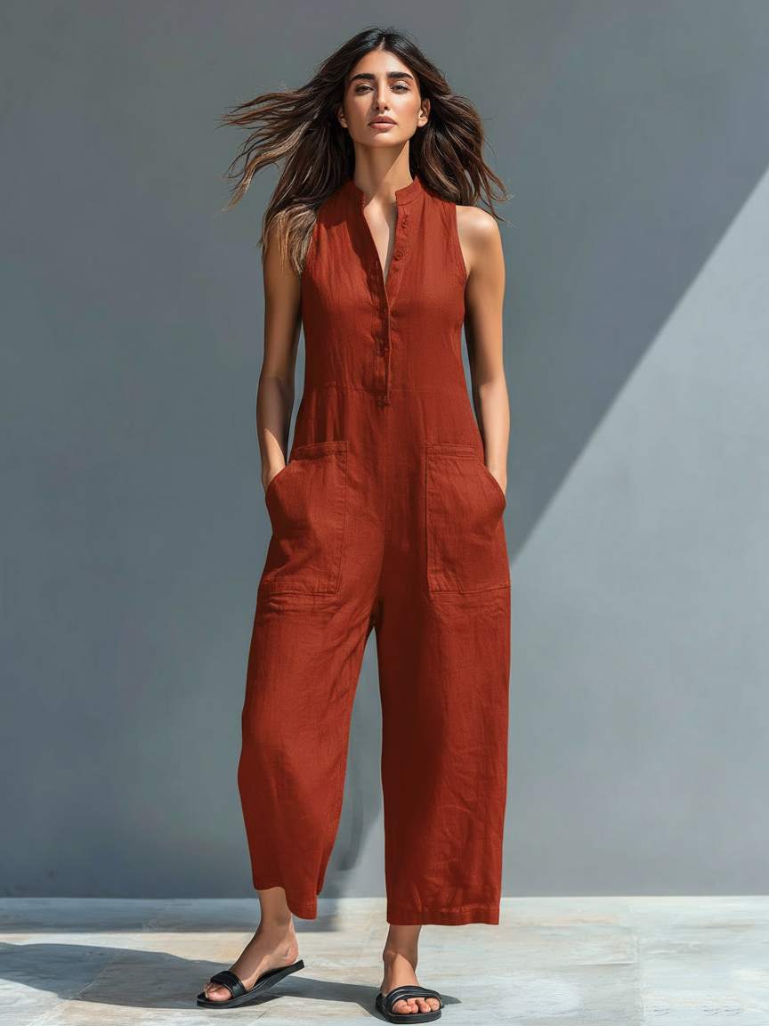Victoria | Minimalist Black Jumpsuit