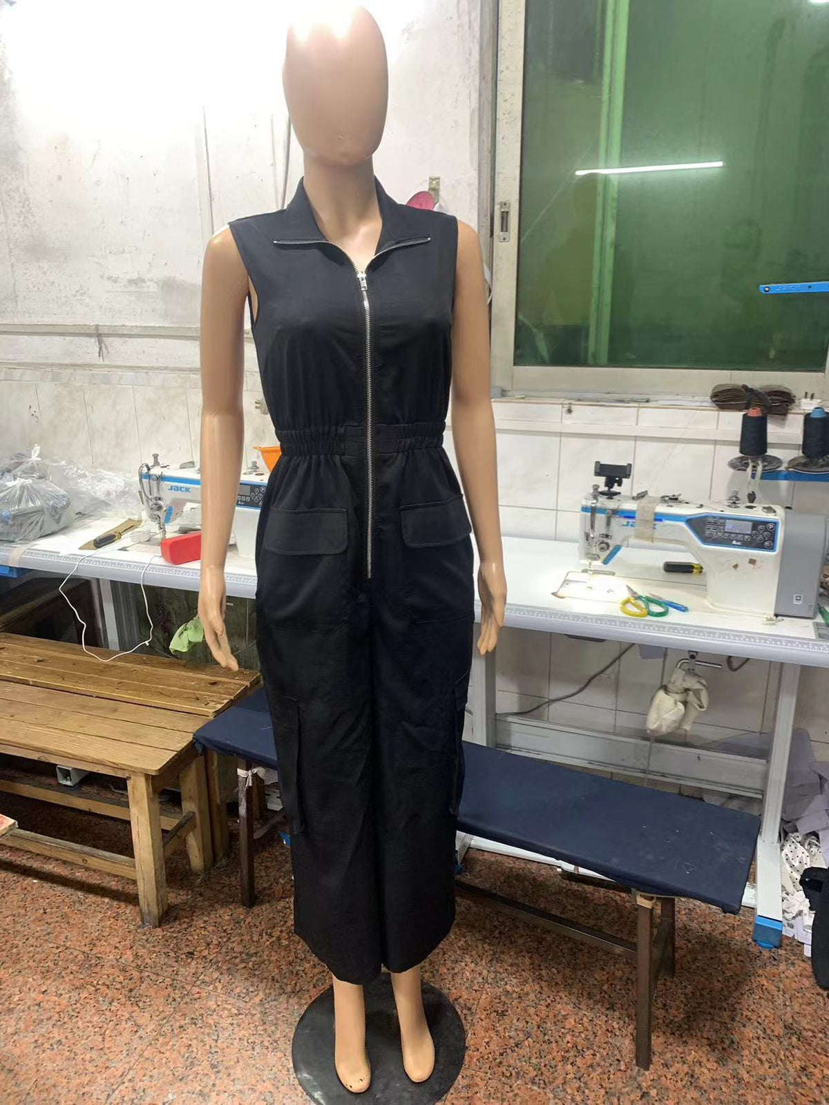 Florence - Camille Utility Zip-Front Jumpsuit