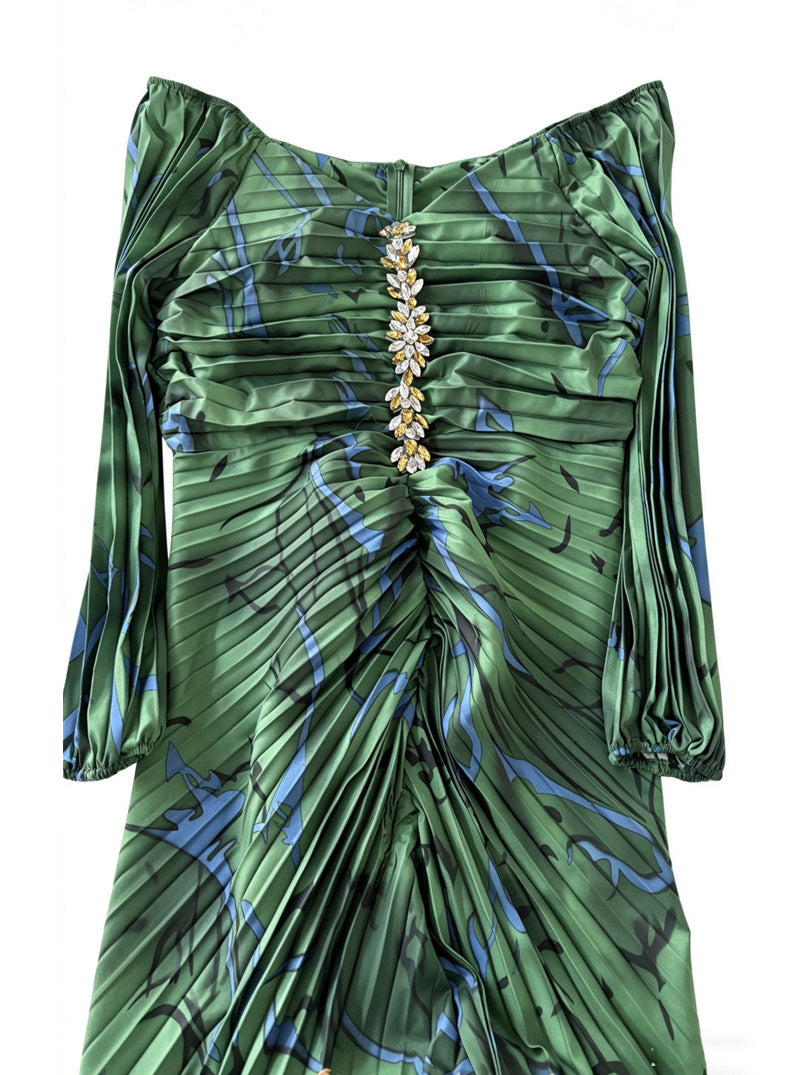 Simone - Embellished Ruched Maxi Dress