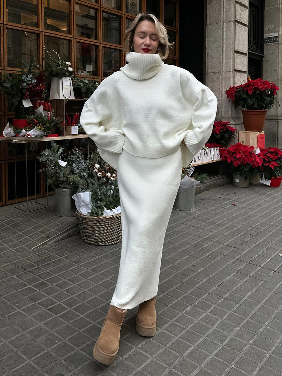 Stella | Elegant Sweater-Maxi Skirt Two-Piece Set