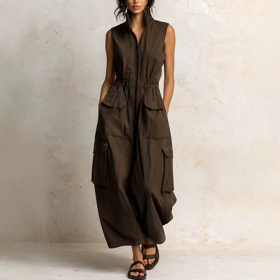 Florence - Camille Utility Zip-Front Jumpsuit