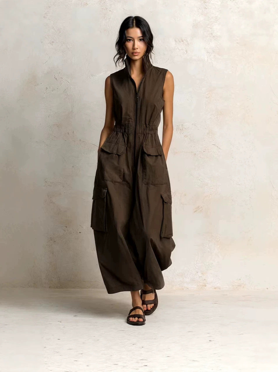 Florence - Camille Utility Zip-Front Jumpsuit