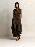 Florence - Camille Utility Zip-Front Jumpsuit