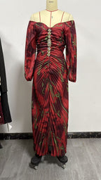 Simone - Embellished Ruched Maxi Dress