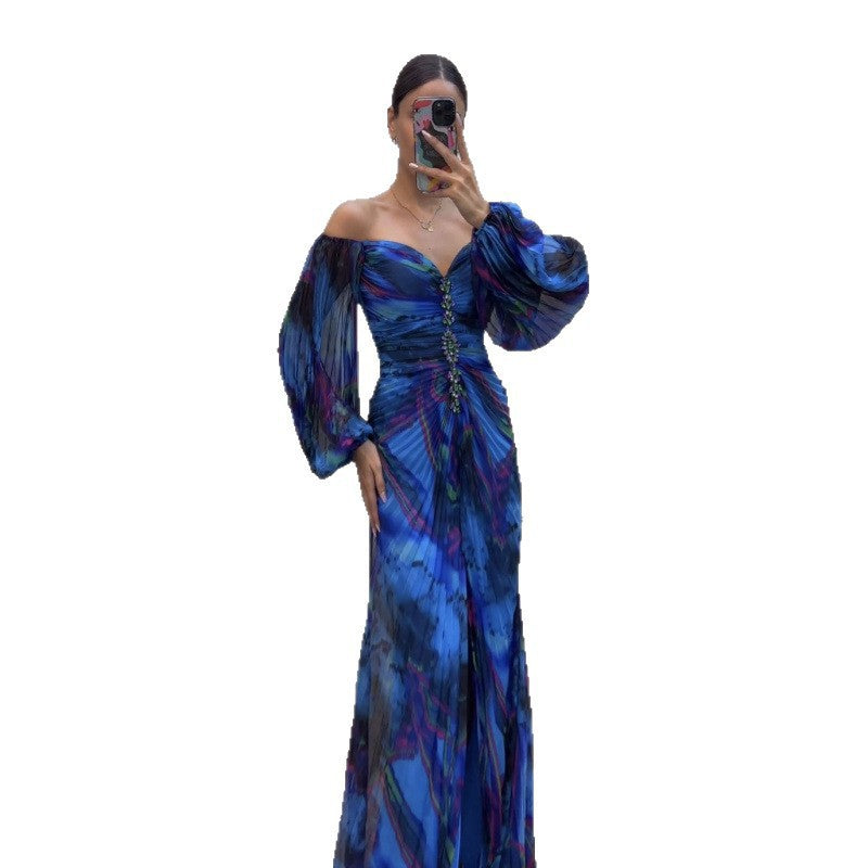 Simone - Embellished Ruched Maxi Dress