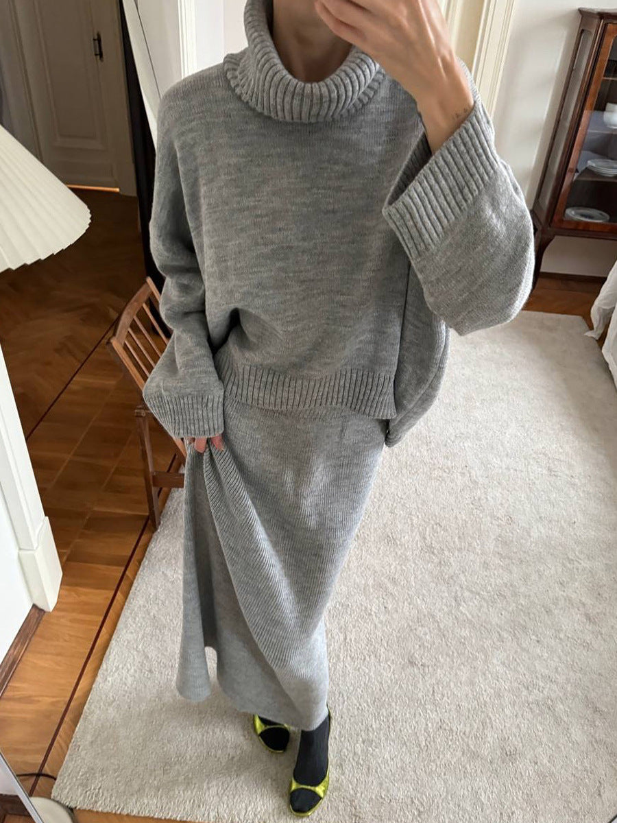 Stella | Elegant Sweater-Maxi Skirt Two-Piece Set