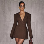 Noir Tailored Blazer Dress