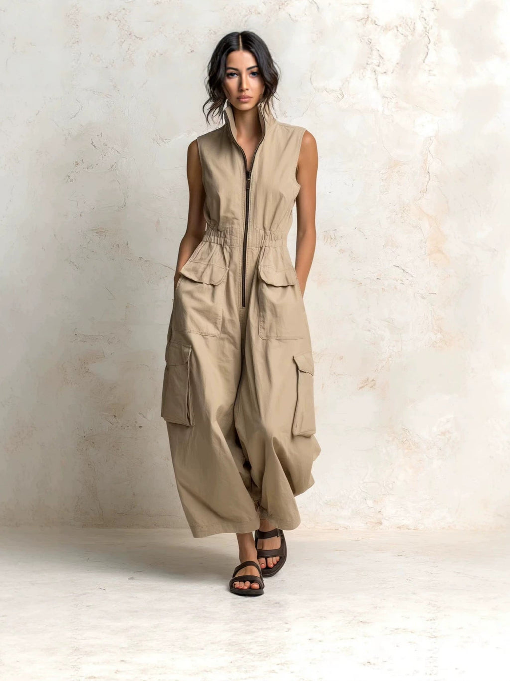Florence - Camille Utility Zip-Front Jumpsuit