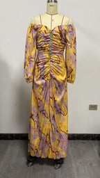Simone - Embellished Ruched Maxi Dress