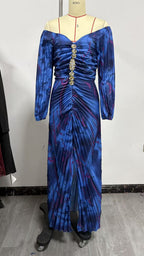 Simone - Embellished Ruched Maxi Dress