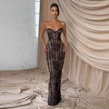 Bordeaux Lace Corset Gown