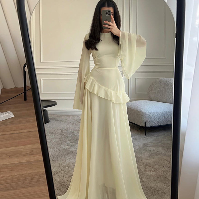 Serenity Ruffle Maxi Dress