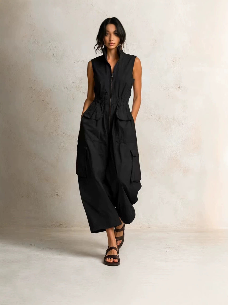 Florence - Camille Utility Zip-Front Jumpsuit
