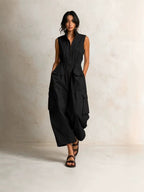 Florence - Camille Utility Zip-Front Jumpsuit