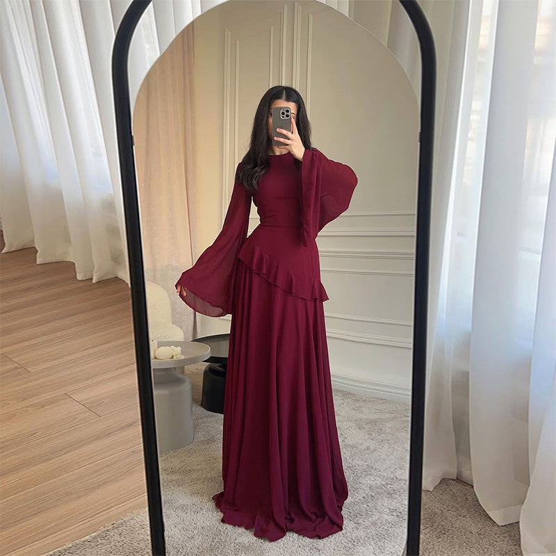 Serenity Ruffle Maxi Dress