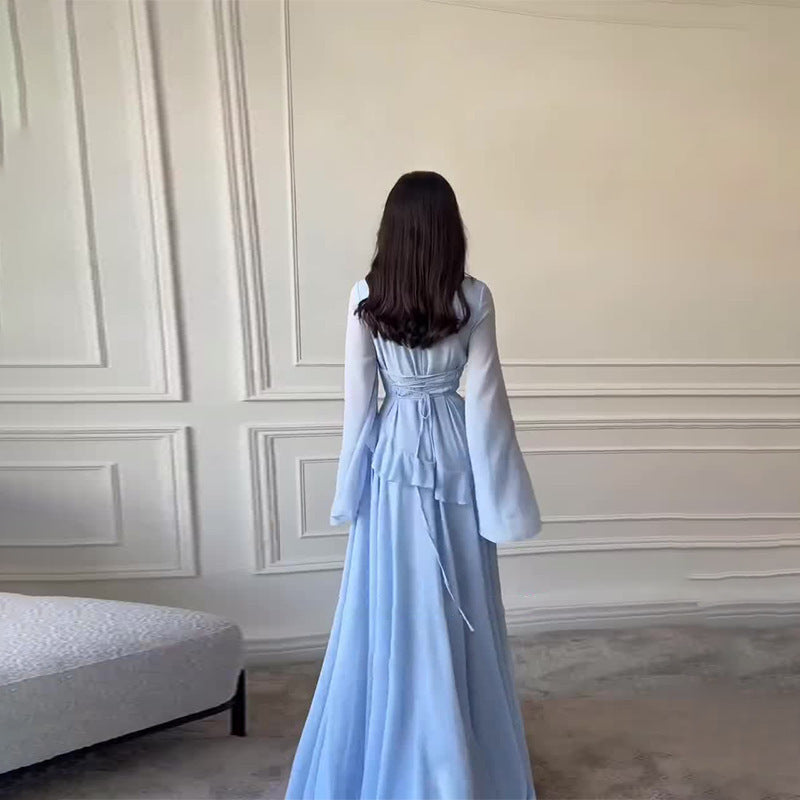 Serenity Ruffle Maxi Dress