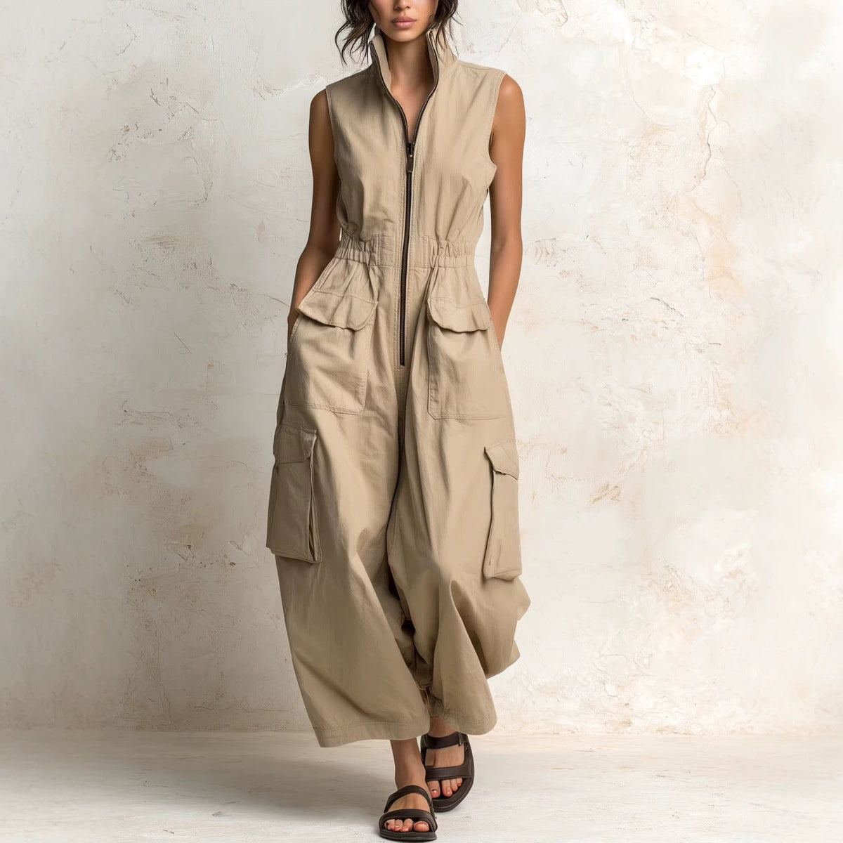 Florence - Camille Utility Zip-Front Jumpsuit