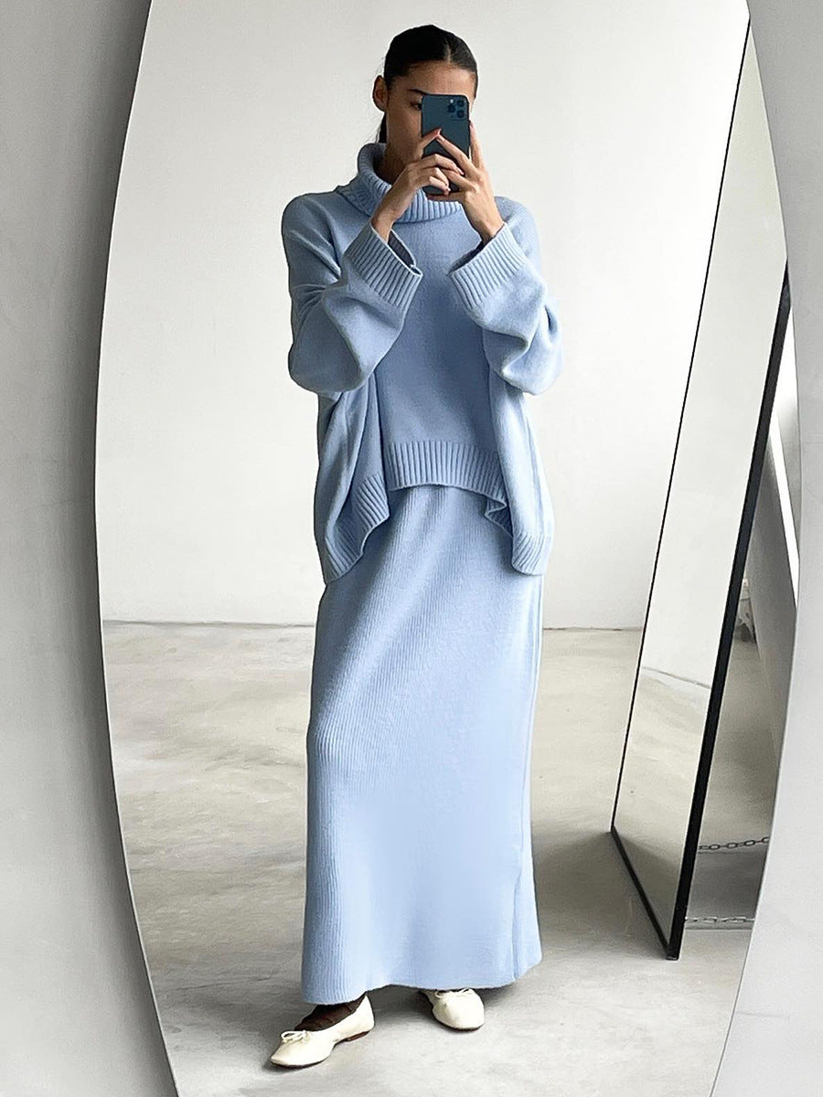 Stella | Elegant Sweater-Maxi Skirt Two-Piece Set