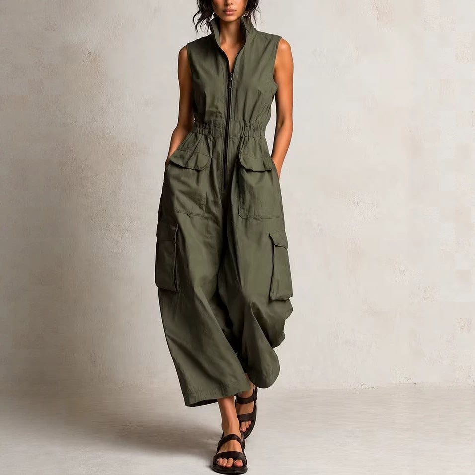 Florence - Camille Utility Zip-Front Jumpsuit
