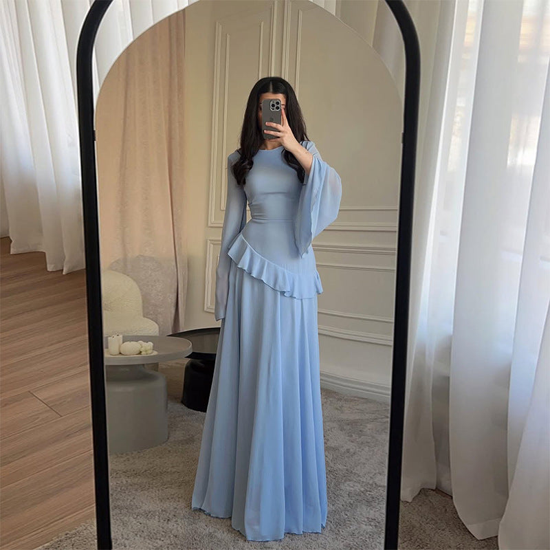 Serenity Ruffle Maxi Dress