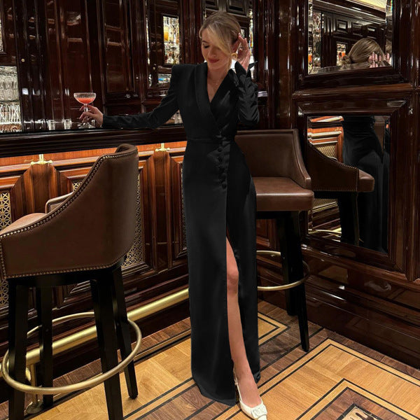 Ivory Grace Blazer Gown