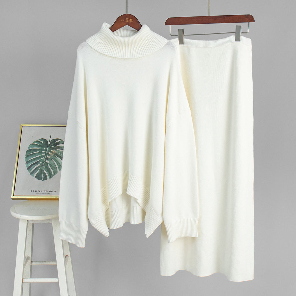 Stella - Elegant Sweater-Maxi Skirt Two-Piece Set