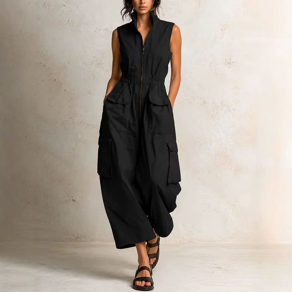 Florence - Camille Utility Zip-Front Jumpsuit