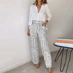 Diana - Two-Piece Top and Trouser Coordinated Set