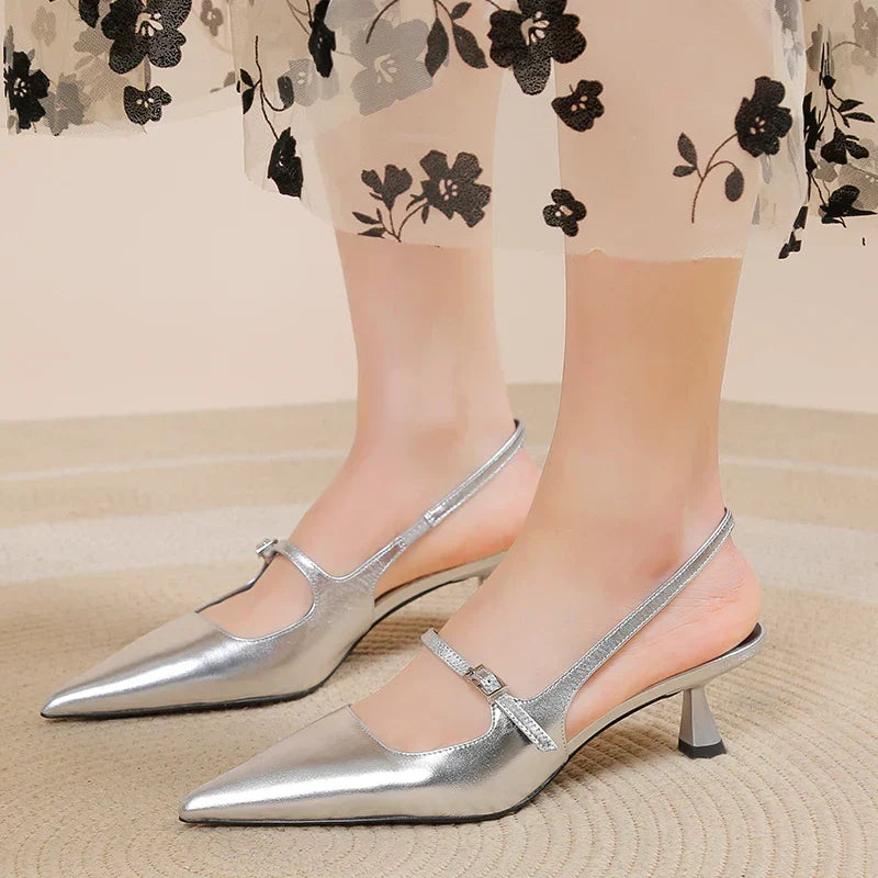 Stella | Slingback Kitten Heels