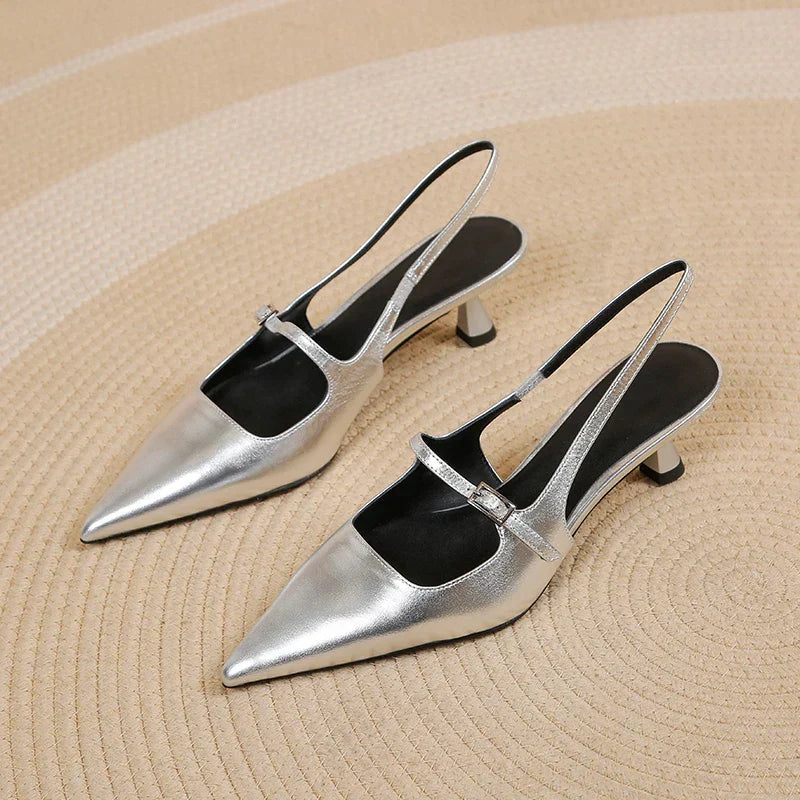 Stella | Slingback Kitten Heels