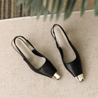 Layla | Pointed Toe Slingback Heels