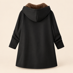 Evelyn | Cozy Sherpa-Lined Hooded Coat