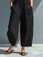 Victoria | Minimalist Black Jumpsuit