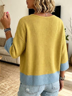 Jennifer™ | Color-block Knit Cardigan