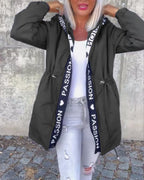 Camila | Hooded Drawstring Midi Parka