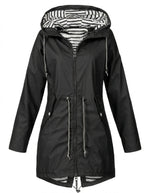 Margaret | Hooded Drawstring Rain Coat